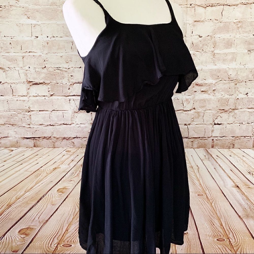 ASOS petite ruffle elastic dress